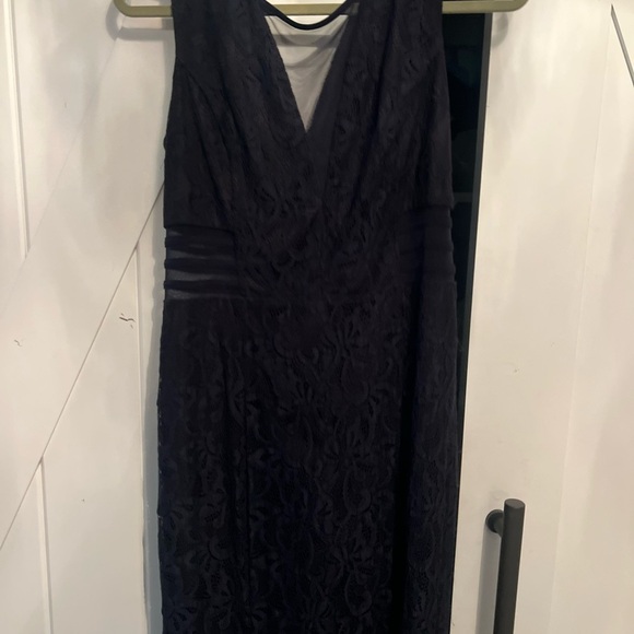 Lace Cut Out Evening Dress - Picture 3 of 6